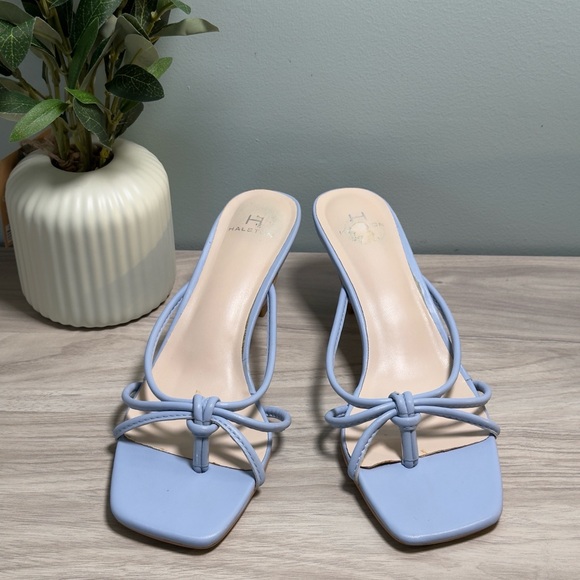 H by Halston Shoes - H by Halston Women's Blue Strappy Heels